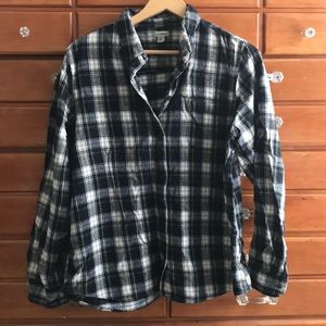 Plaid button down